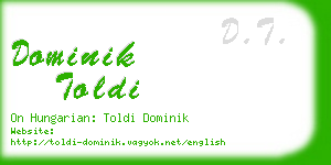 dominik toldi business card